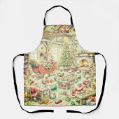 North Pole Chickens, Apron Schort (Voorkant)