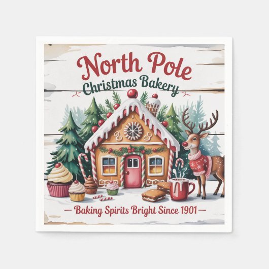 North Pole Christmas Bakery Servet (Voorkant)