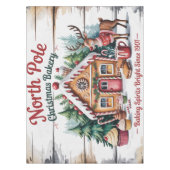 North Pole Christmas Bakery Tafelkleed (Voorkant)