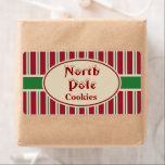 North Pole Christmas Cookies Cadeau Labels Labels<br><div class="desc">Deze North Pole cookie labels hebben een ouderwetse vakantiestijl. Gebruik deze leuke North Pole cookie labels op geschenken,  kerstkoekjes,  gebakken goederen,  cadeauzakken,  een koekjesruil,  koekjesruil,  voedselcontainers,  enz... Het ontwerp is van originele kunst.</div>