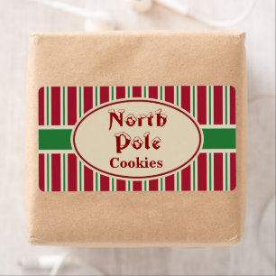 North Pole Christmas Cookies Cadeau Labels Labels