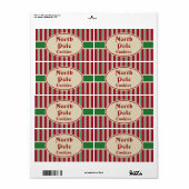 North Pole Christmas Cookies Cadeau Labels Labels (Full Sheet)