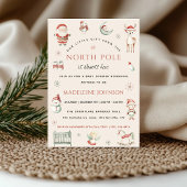 North Pole Christmas Express bezorging Baby shower Kaart