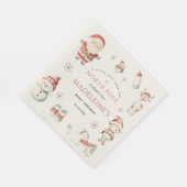 North Pole Christmas Express bezorging Baby shower Servet (Hoek)
