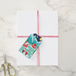 North Pole Christmas Holiday Party Cadeau Label Cadeaulabel