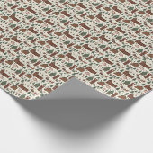 North Pole Christmas Town  Cadeaupapier (Hoek)