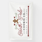 North Pole cookie Company kerst Spandoek (Verticaal)