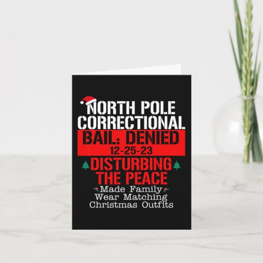 North Pole Correctional Bail ontkende het storen v Kaart (Voorkant)