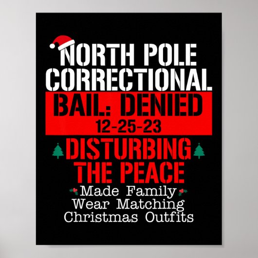 North Pole Correctional Bail ontkende het storen v Poster (Voorkant)