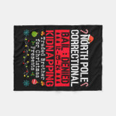 North Pole Correctional Kidnapping geruilde broer Fleece Deken (Voorkant (Horizontaal))