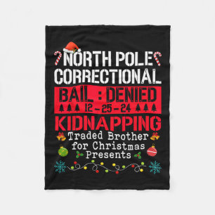 North Pole Correctional Kidnapping geruilde broer Fleece Deken