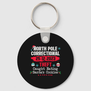 North Pole Correctional Theft betrapt op het eten Sleutelhanger