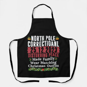 North Pole Correctional Verstoring van de Vrede Fa Schort