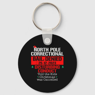 North Pole Correctional vertelde de Kinder Xmas wa Sleutelhanger