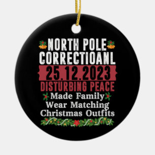 North Pole Correctioneel Verstoren Vrede Familie Keramisch Ornament