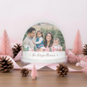 North Pole Elf Workshop Santa Pink Village Photo Sneeuwbol