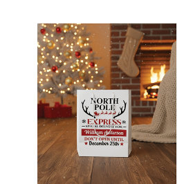 North Pole Express Gift Bag - special delivery Medium Cadeauzakje