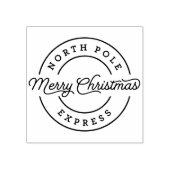North Pole Express Holiday Envelope Stamp Rubberstempel (Afrduk)