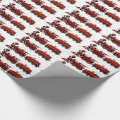 North Pole Express kersttrein Cadeaupapier (Hoek)