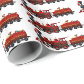 North Pole Express kersttrein Cadeaupapier (Rol Hoek)