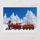 North Pole Express kersttrein Feestdagenkaart (Voorkant)