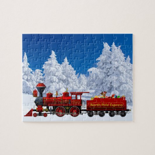 North Pole Express kersttrein Legpuzzel (Horizontaal)
