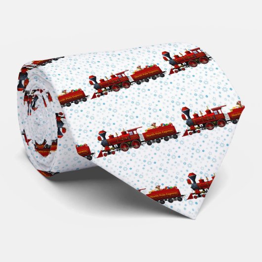 North Pole Express kersttrein Stropdas (Opgerold)