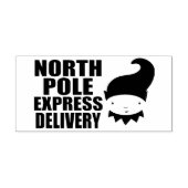 North Pole Express levering Elf Rubberstempel (Afrduk)