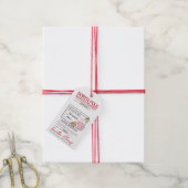 North Pole Express levering - Label Cadeaulabel (Met Touw)