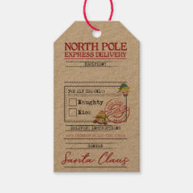 North Pole Express levering - Label