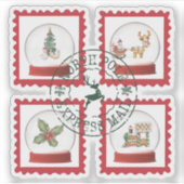 North Pole Express Mail – Christmas Sticker  (Voorkant)
