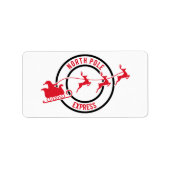 North Pole Express Mail rendieren levering Sticker (Voorkant)