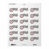 North Pole Express Mail rendieren levering Sticker (Full Sheet)
