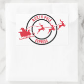 North Pole Express Mail rendieren levering Sticker (Tas)