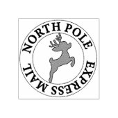 North Pole Express Mail rendieren Rubberstempel (Afrduk)