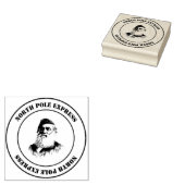 North Pole Express Mail Stamp met Kerstman Rubberstempel (Gestempeld)