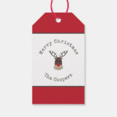 North Pole Express Rendier Rudolph Gift Label Cadeaulabel (Achterkant)