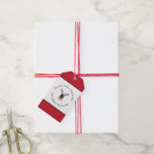 North Pole Express Rendier Rudolph Gift Label Cadeaulabel (Met Touw)