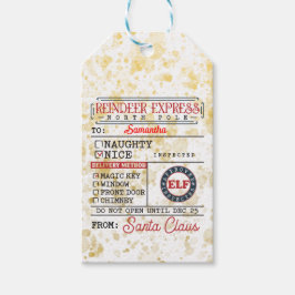 North Pole Express: Special Delivery Tag Cadeaulabel