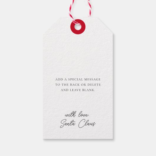 North Pole Express Speciale levering Cadeaulabel (Achterkant)