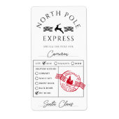 North Pole Express Speciale levering Etiket (Voorkant)