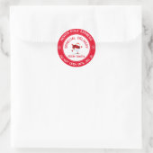 North Pole Express Speciale levering Ronde Sticker (Tas)