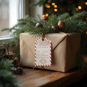 North Pole Express trein bezorgservice pakket Cadeaulabel