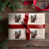 North Pole Express treinkaartje Kerstfoto Cadeaupapier