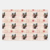 North Pole Express treinkaartje Kerstfoto Inpakpapier Vel (Voorkant 2)