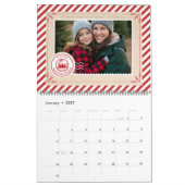 North Pole Express treinkaartje Kerstfoto Kalender (Jan 2027)