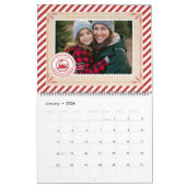 North Pole Express treinkaartje Kerstfoto Kalender (Jan 2026)