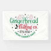 North Pole Gingerbrood Baking Company Spandoek (Horizontaal)