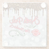 North Pole Hot Chocolade Glazen Onderzetter (Achterkant)