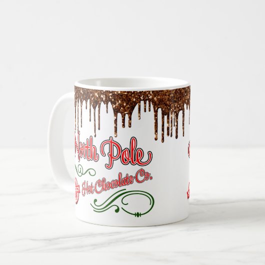 North Pole Hot Chocolade Koffiemok (Voorkant links)